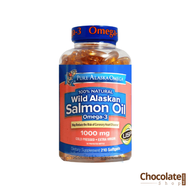 Pure Alaska Omega Wild Alaskan Salmon Oil Omega-3 1000mg 210 Softgels price in BD.