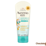 Aveeno Kids Continuous Protection Mineral Sunscreen for Sensitive Skin