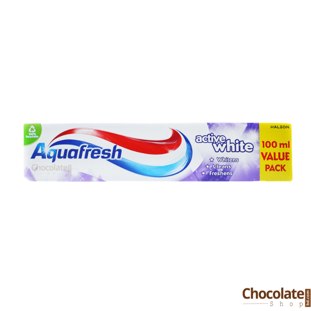 Toothpaste 4 Aquafresh Active White Toothpaste