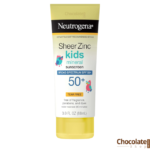 Neutrogena Sheer Zinc Kids Mineral Sunscreen Spectrum SPF 50+