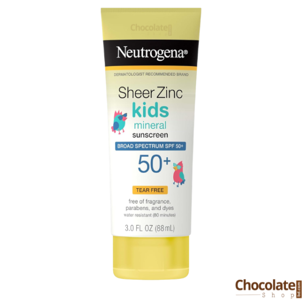 Neutrogena Sheer Zinc Kids Mineral Sunscreen Spectrum SPF 50+