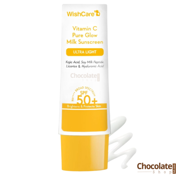 WishCare Vitamin C Pure Glow Milk Sunscreen SPF 50+ PA+++