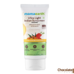 Mamaearth Ultra Light Sunscreen with Carrot Seed Turmeric SPF 50 PA+++