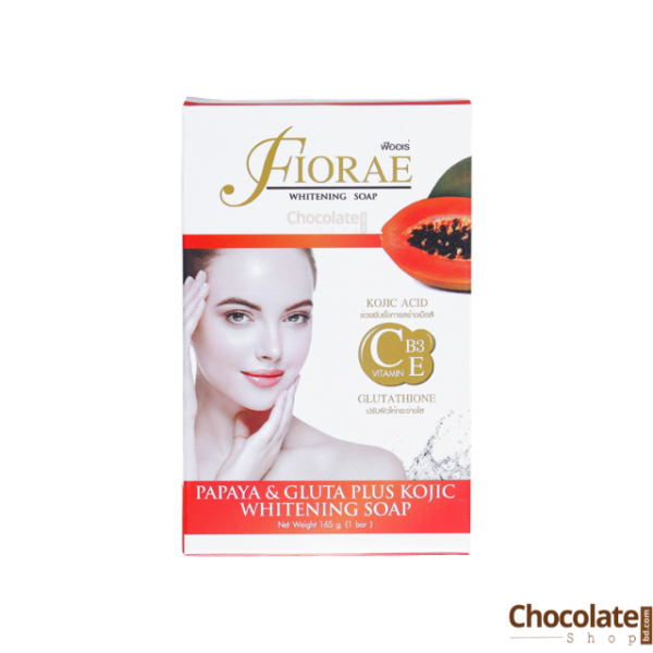 Fiorae Papaya & Gluta Plus Kojic Whitening Soap