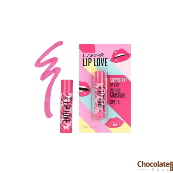 Lakme Lip Love Chapstick Strawberry SPF 15