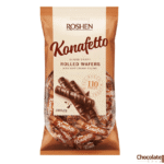 Roshen Konafetto Dark Chocolate Rolled Wafer