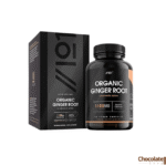 ALPHA01 Organic Ginger Root 1100mg 90 Vegan Capsules