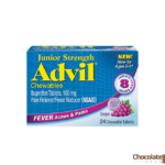Advil Junior Strength Advil Chewables in Grape 24 Tablets