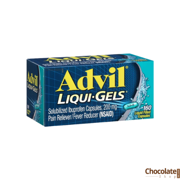 Advil Liqui-Gels Pain Reliever Fever Reducer 160 Capsules