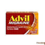Advil Migraine Headache Reliefbn 20 Capsules