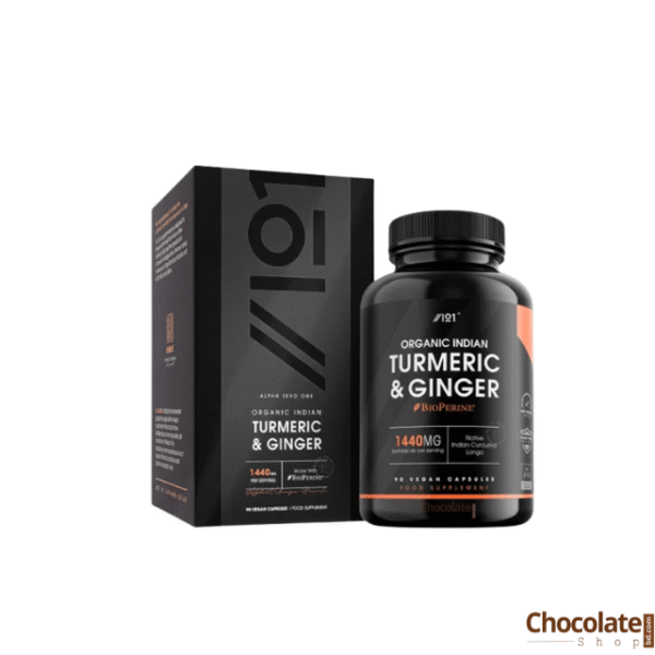 Alpha01 Organic Turmeric & Ginger 1440mg 90 Vegan Capsules