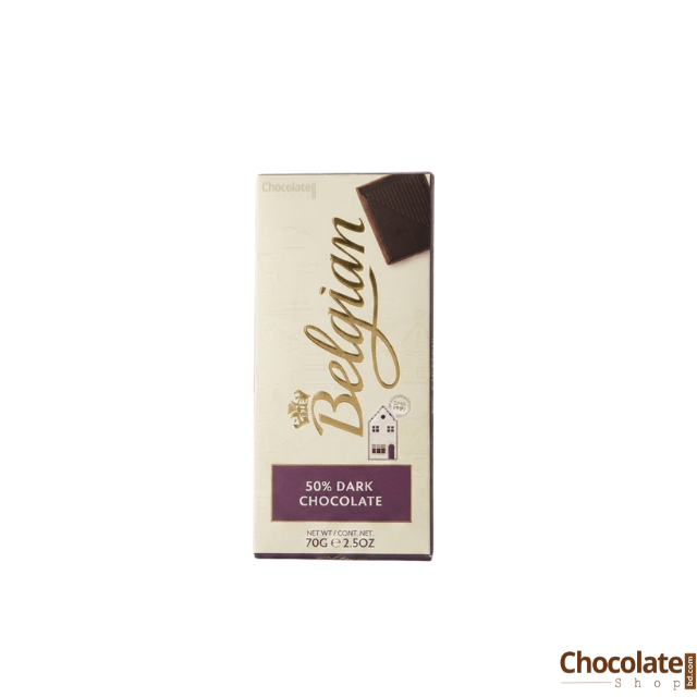 Belgian Dark 50 Chocolate Bar 70g (1) Belgian Dark 50 Chocolate Bar 70g