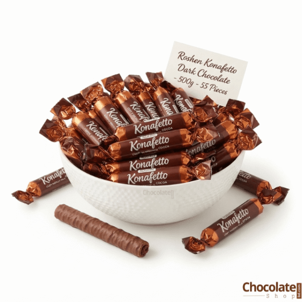 Roshen Konafetto Dark Chocolate Rolled Wafer 500g
