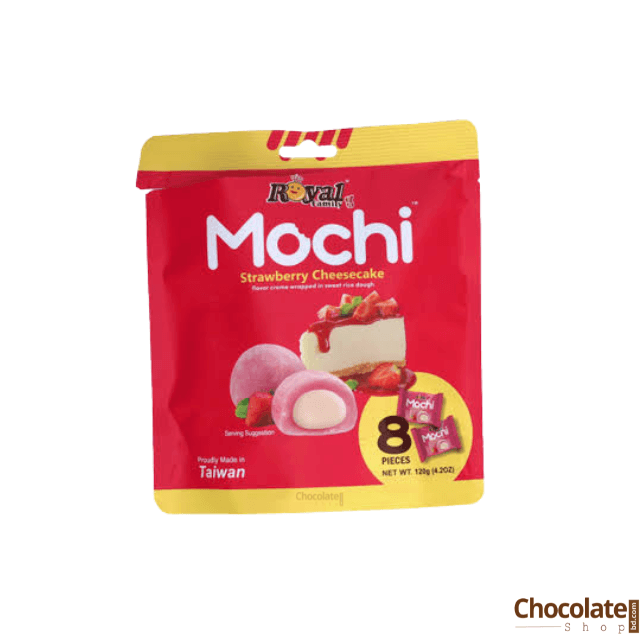 Royal Family Mochi Strawberry Cheesecake 8 Piece Pack (1) Royal Family Mochi Strawberry Cheesecake 8 Piece Pack